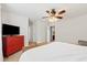 Comfortable bedroom featuring a red dresser and access to the bathroom at 1170 Deerberry Rd, Hanahan, SC 29410