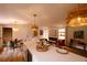 Bright and open kitchen features a modern island that overlooks the living room at 1211 Lem Rd, Cordesville, SC 29434