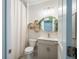 Charming bathroom with decorative mirror and modern fixtures at 125 Beam St, Huger, SC 29450
