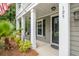 A welcoming front entrance with a classic black door, and clear house number at 125 Beam St, Huger, SC 29450