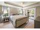 Spacious main bedroom featuring tray ceilings, large windows and adjacent workout room at 125 Beam St, Huger, SC 29450