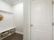 Convenient mudroom with built-in storage and a hat rack at 125 Beam St, Huger, SC 29450