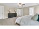 Comfortable bedroom featuring carpet floors, a decorative headboard, and neutral walls at 1304 Lieben Rd, Mount Pleasant, SC 29466