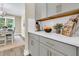 Modern kitchen with gray cabinetry, white countertops, and stainless steel appliances at 1304 Lieben Rd, Mount Pleasant, SC 29466