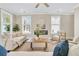 Inviting living room showcasing a modern fireplace, neutral tones, and ample natural light at 1304 Lieben Rd, Mount Pleasant, SC 29466