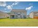 Expansive backyard featuring well-maintained lawn, patio area, and stylish home exterior, ideal for outdoor living at 143 Airy Dr, Summerville, SC 29486