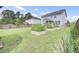 Lush backyard showcasing garden beds and ample space for gardening or recreation at 145 Woodbrook Way, Moncks Corner, SC 29461