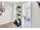 Neat walk-in closet leading to a comfortable bedroom creating an efficient and private dressing area at 145 Woodbrook Way, Moncks Corner, SC 29461
