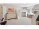 bedroom with a built-in bunk bed, desk, white dresser, and light pink walls at 1511 Fairway Dr, Charleston, SC 29412