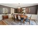Elegant dining room with stylish decor, chandelier, and ample space for entertaining at 1511 Fairway Dr, Charleston, SC 29412
