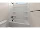 Bright bathroom with a shower and tub combination at 1577 Periwinkle Dr, Mount Pleasant, SC 29466