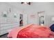 Inviting bedroom with a view into an adjoining bathroom at 183 Calm Water Way, Summerville, SC 29486