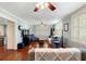 Bright living room featuring hardwood floors and plentiful natural light at 19 Avondale Ave, Charleston, SC 29407