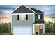 Two-story home featuring a two-car garage, neutral color scheme, and manicured landscaping at 214 Seele St, Summerville, SC 29485