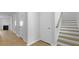 Hallway entrance with stairway and wooden floor at 222 Seele St, Summerville, SC 29485
