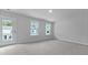 Bedroom with grey carpet, 2 windows, and a glass door at 226 Seele St, Summerville, SC 29485