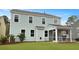Light blue two-story home with white trim, large windows, and a screened-in porch for outdoor relaxation at 226 Seele St, Summerville, SC 29485