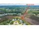 Aerial view of the 2301 N Creek property, nestled in a green, established neighborhood near the coast at 2301 N Creek Dr, Mount Pleasant, SC 29466
