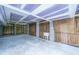 Unfinished basement shows ceiling joists and sturdy support columns at 2301 N Creek Dr, Mount Pleasant, SC 29466