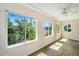 Sunroom featuring natural light from windows and views of the lush outdoors at 2301 N Creek Dr, Mount Pleasant, SC 29466