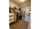 Organized walk-in closet with shelving, clothing racks, and ample storage space at 243 Trickle Dr, Summerville, SC 29483