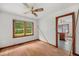 Bedroom showcases wooden floors, trim and a light and bright atmosphere at 2708 Mawood Ave, North Charleston, SC 29406