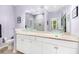 Bathroom with glass bowl sinks, granite countertops, and modern fixtures at 300 Bucksley Ln # 102, Charleston, SC 29492