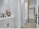 Bright bathroom features a double vanity with storage and modern fixtures at 3041 Robeson Trce, Johns Island, SC 29455