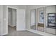 Bedroom with neutral colors, grey carpet, and interior door leading to a hallway at 424 Caledon Ct, Johns Island, SC 29455