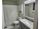 Bright bathroom with shower and white vanity and ample storage at 514 Woodward Blvd, Summerville, SC 29483