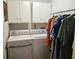 Functional laundry room with washer, dryer, and storage at 514 Woodward Blvd, Summerville, SC 29483