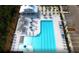 Aerial view of community pool with lounge areas at 724 Meadowbrook Ln, Summerville, SC 29486