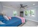 Cozy bedroom with neutral paint and comfortable bedding at 881 Evans Rd, Charleston, SC 29412