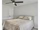 This bedroom features neutral tones and a ceiling fan at 953 Dusk Dr, Summerville, SC 29486