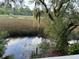 Gorgeous backyard view of saltwater marsh with mature trees draped in Spanish moss at 1050 Marsh Court Ln, Mount Pleasant, SC 29464