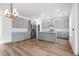 Spacious kitchen with gray cabinetry, stainless steel appliances, and an island at 1076 Williams Rd, Charleston, SC 29412
