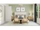 Beautiful bedroom with a stylish accent wall, neutral decor, and large windows that let in plenty of natural light at 1130 Darling St, Summerville, SC 29485