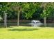 Serene pond view with a water fountain and a pair of ducks on the lush shoreline at 1166 Julian Clark Rd, Charleston, SC 29412