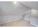 Finished attic space with neutral carpet, lighting and ample space at 127 Cornell Dr, Ladson, SC 29456