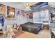 A themed bedroom with bed, posters, and a ceiling fan at 172 Cotillion Cresent Cres, Summerville, SC 29483