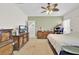 Bedroom with furniture, ceiling fan, and entrance to bathroom at 172 Cotillion Cresent Cres, Summerville, SC 29483