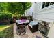 Cozy backyard patio area with comfortable seating and fire pit at 2152 Pentland Dr, Charleston, SC 29412