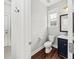 This is a pristine half-bathroom with modern fixtures and stylish design elements at 2152 Pentland Dr, Charleston, SC 29412