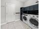 A functional laundry room with ample storage cabinets and modern washer and dryer at 2152 Pentland Dr, Charleston, SC 29412