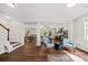 Bright and airy living room with beautiful dark hardwood floors and lots of natural light at 2152 Pentland Dr, Charleston, SC 29412