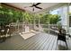 Bright and airy screened porch with outdoor seating and views of the backyard at 2152 Pentland Dr, Charleston, SC 29412