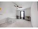 Bonus room with a ceiling fan, window, and desk areas for studying or working at 223 Granton Edge Ln, Summerville, SC 29486