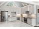 Modern kitchen with stainless steel appliances and elegant white cabinetry with granite countertops at 2500 The Bent Twig, Seabrook Island, SC 29455