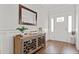 Inviting entryway with hardwood floors and stylish decor at 256 Fiddleback Dr, Summerville, SC 29486