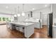 Bright kitchen featuring an island with barstool seating and stainless steel appliances at 256 Fiddleback Dr, Summerville, SC 29486